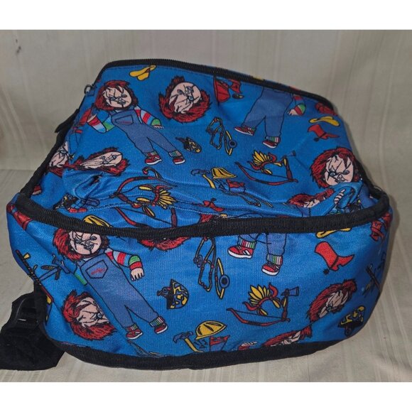 New Good Guys Backpack Chucky Reversible Horror Movie FLIP PAK - Picture 5 of 9